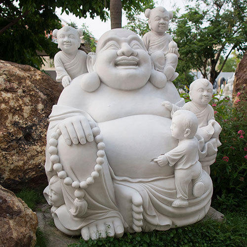 Hand-cast plaster sculpture with intricate carved detail